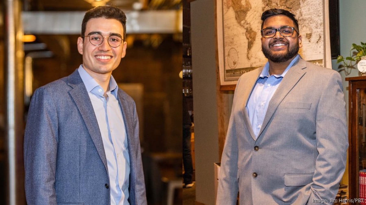 Adam Butchy and Utkars Jain photographed for the Pittsburgh Business Times 30 Under 30